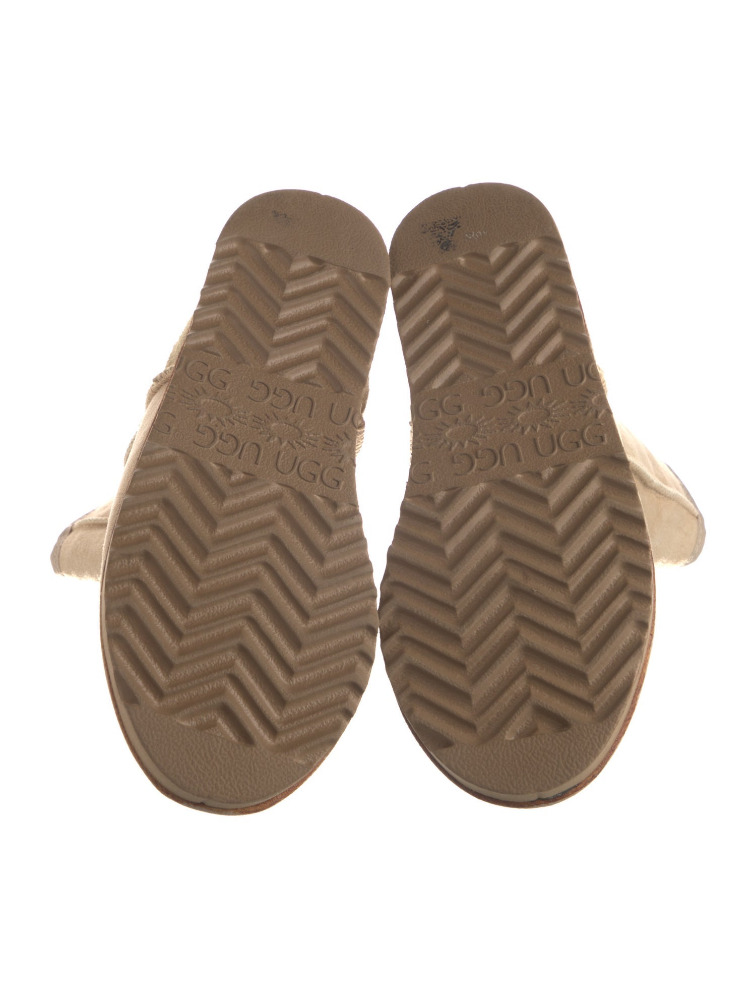 UGG Suede Fur Trim Boots